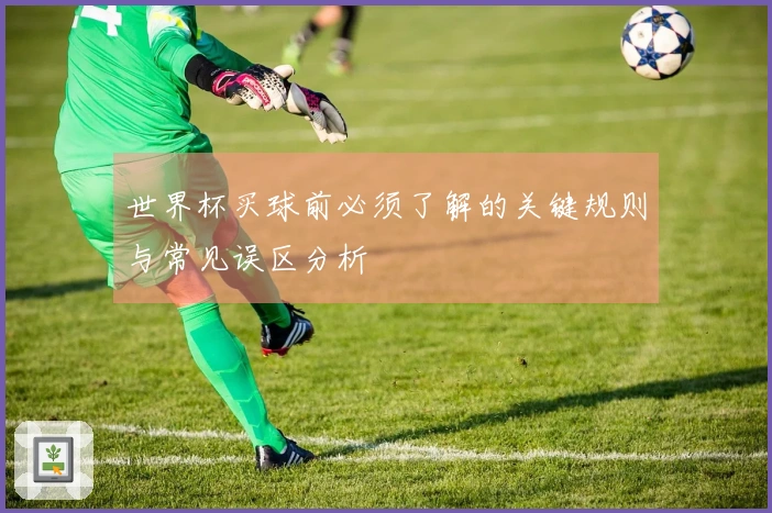 世界杯买球前必须了解的关键规则与常见误区分析