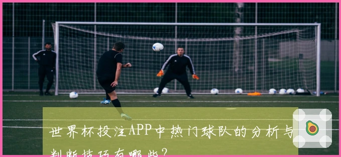 世界杯投注APP中热门球队的分析与判断技巧有哪些？